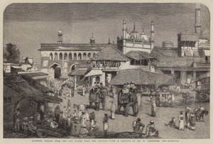 Lucknow, Bazar sul vecchio ponte vicino al Goomtee